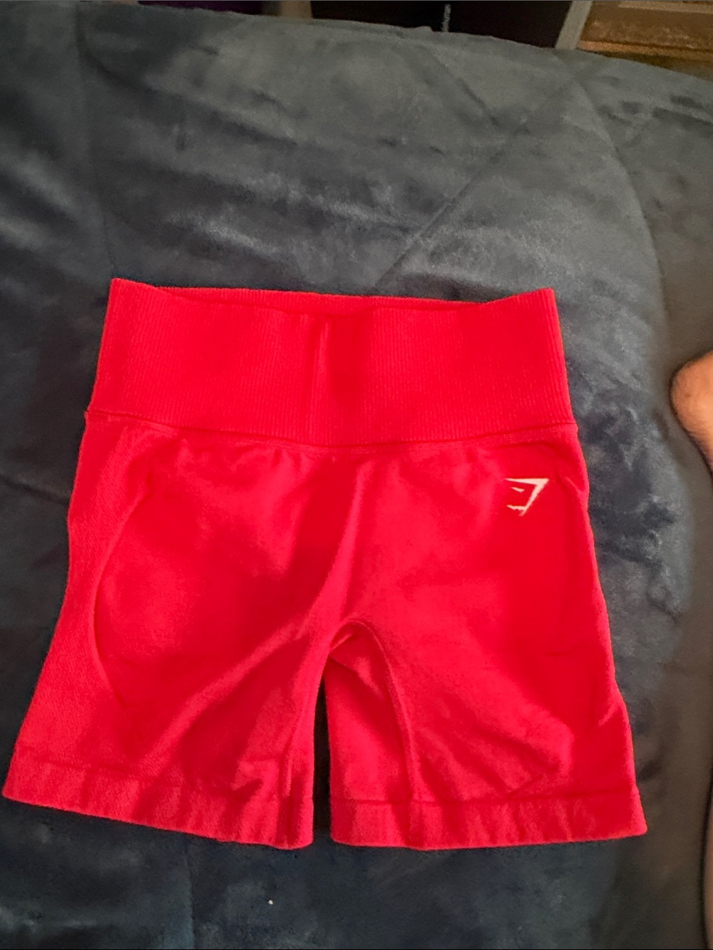Gymshark Women's Bright Red High-Waist Bike Shorts